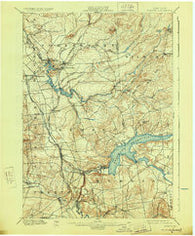 Remsen New York Historical topographic map, 1:62500 scale, 15 X 15 Minute, Year 1900