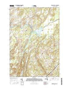 Rensselaer Falls New York Current topographic map, 1:24000 scale, 7.5 X 7.5 Minute, Year 2016