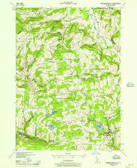 Rensselaerville New York Historical topographic map, 1:24000 scale, 7.5 X 7.5 Minute, Year 1946