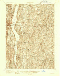 Rhinebeck New York Historical topographic map, 1:48000 scale, 15 X 15 Minute, Year 1934
