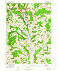 Richford New York Historical topographic map, 1:24000 scale, 7.5 X 7.5 Minute, Year 1950