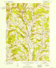 Richford New York Historical topographic map, 1:24000 scale, 7.5 X 7.5 Minute, Year 1950