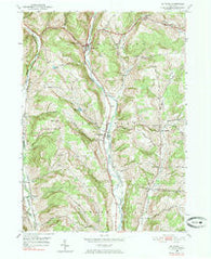 Richford New York Historical topographic map, 1:24000 scale, 7.5 X 7.5 Minute, Year 1950