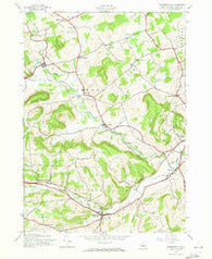 Richmondville New York Historical topographic map, 1:24000 scale, 7.5 X 7.5 Minute, Year 1944
