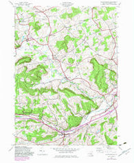 Richmondville New York Historical topographic map, 1:24000 scale, 7.5 X 7.5 Minute, Year 1944