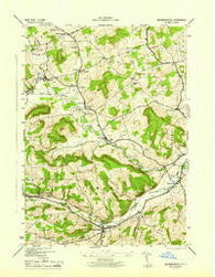 Richmondville New York Historical topographic map, 1:31680 scale, 7.5 X 7.5 Minute, Year 1945