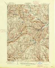 Richmondville New York Historical topographic map, 1:62500 scale, 15 X 15 Minute, Year 1904