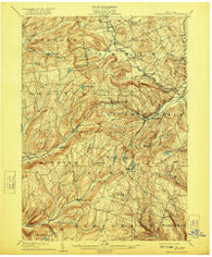 Richmondville New York Historical topographic map, 1:62500 scale, 15 X 15 Minute, Year 1904