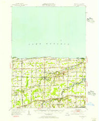Ridgeway New York Historical topographic map, 1:62500 scale, 15 X 15 Minute, Year 1950