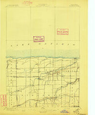 Ridgeway New York Historical topographic map, 1:62500 scale, 15 X 15 Minute, Year 1897