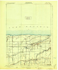 Ridgeway New York Historical topographic map, 1:62500 scale, 15 X 15 Minute, Year 1897