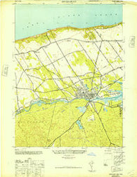 Riverhead New York Historical topographic map, 1:24000 scale, 7.5 X 7.5 Minute, Year 1947