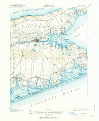 Riverhead New York Historical topographic map, 1:62500 scale, 15 X 15 Minute, Year 1903