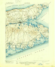 Riverhead New York Historical topographic map, 1:62500 scale, 15 X 15 Minute, Year 1904