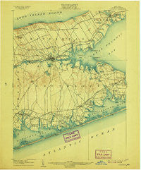 Riverhead New York Historical topographic map, 1:62500 scale, 15 X 15 Minute, Year 1904