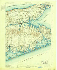 Riverhead New York Historical topographic map, 1:62500 scale, 15 X 15 Minute, Year 1904