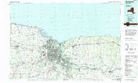 Rochester New York Historical topographic map, 1:100000 scale, 30 X 60 Minute, Year 1984