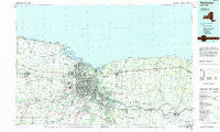 Rochester New York Historical topographic map, 1:100000 scale, 30 X 60 Minute, Year 1984