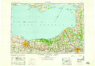 Rochester New York Historical topographic map, 1:250000 scale, 1 X 2 Degree, Year 1960
