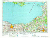 Rochester New York Historical topographic map, 1:250000 scale, 1 X 2 Degree, Year 1961