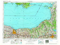 Rochester New York Historical topographic map, 1:250000 scale, 1 X 2 Degree, Year 1965