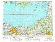 Rochester New York Historical topographic map, 1:250000 scale, 1 X 2 Degree, Year 1961