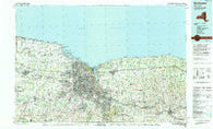 Rochester New York Historical topographic map, 1:100000 scale, 30 X 60 Minute, Year 1984