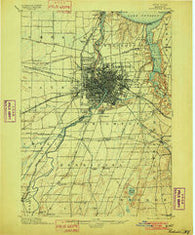 Rochester New York Historical topographic map, 1:62500 scale, 15 X 15 Minute, Year 1898
