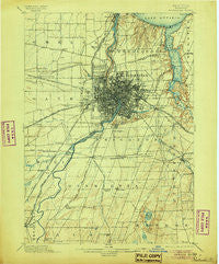 Rochester New York Historical topographic map, 1:62500 scale, 15 X 15 Minute, Year 1898
