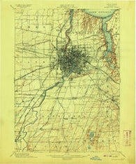 Rochester New York Historical topographic map, 1:62500 scale, 15 X 15 Minute, Year 1898