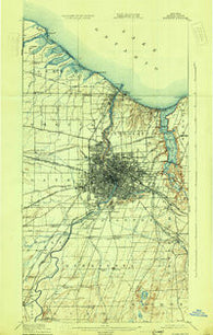 Rochester New York Historical topographic map, 1:62500 scale, 15 X 15 Minute, Year 1920
