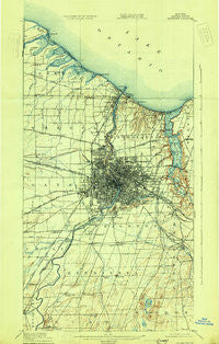 Rochester New York Historical topographic map, 1:62500 scale, 15 X 15 Minute, Year 1920