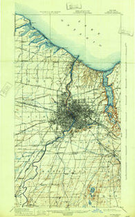 Rochester New York Historical topographic map, 1:62500 scale, 15 X 15 Minute, Year 1920