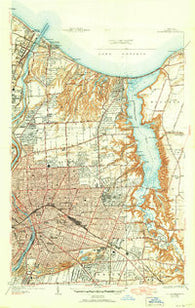 Rochester East New York Historical topographic map, 1:24000 scale, 7.5 X 7.5 Minute, Year 1935