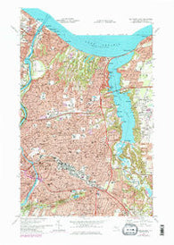 Rochester East New York Historical topographic map, 1:24000 scale, 7.5 X 7.5 Minute, Year 1971