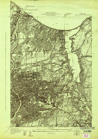 Rochester East New York Historical topographic map, 1:24000 scale, 7.5 X 7.5 Minute, Year 1931
