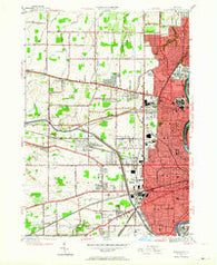 Rochester West New York Historical topographic map, 1:24000 scale, 7.5 X 7.5 Minute, Year 1952