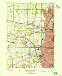 Rochester West New York Historical topographic map, 1:24000 scale, 7.5 X 7.5 Minute, Year 1952