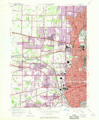 Rochester West New York Historical topographic map, 1:24000 scale, 7.5 X 7.5 Minute, Year 1952