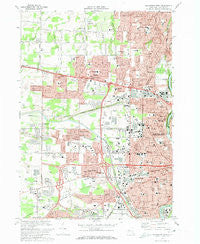 Rochester West New York Historical topographic map, 1:24000 scale, 7.5 X 7.5 Minute, Year 1971
