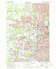 Rochester West New York Historical topographic map, 1:24000 scale, 7.5 X 7.5 Minute, Year 1971