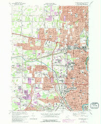 Rochester West New York Historical topographic map, 1:24000 scale, 7.5 X 7.5 Minute, Year 1971