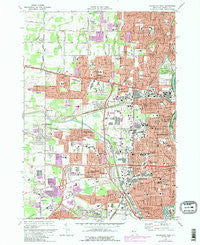 Rochester West New York Historical topographic map, 1:24000 scale, 7.5 X 7.5 Minute, Year 1971