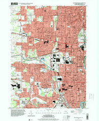 Rochester West New York Historical topographic map, 1:24000 scale, 7.5 X 7.5 Minute, Year 1994