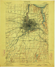Rochester New York Historical topographic map, 1:62500 scale, 15 X 15 Minute, Year 1912