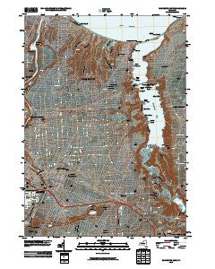 Rochester East New York Historical topographic map, 1:24000 scale, 7.5 X 7.5 Minute, Year 2010