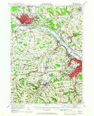 Rome New York Historical topographic map, 1:62500 scale, 15 X 15 Minute, Year 1947