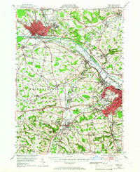 Rome New York Historical topographic map, 1:62500 scale, 15 X 15 Minute, Year 1947