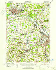 Rome New York Historical topographic map, 1:62500 scale, 15 X 15 Minute, Year 1947