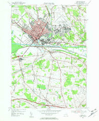 Rome New York Historical topographic map, 1:24000 scale, 7.5 X 7.5 Minute, Year 1955